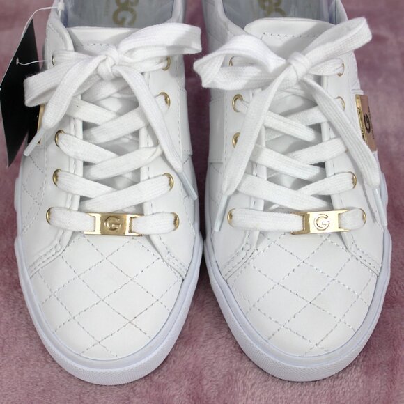 GBG Los Angeles White Quilted Sneakers Women’s Size 8.5 NWOT - Picture 1 of 7